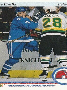 Joe Cirella - 1990 Upper Deck Hockey Card